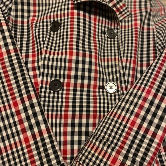 Banana Republic Trench Coat w/ belt Plaid Classic Size XS - Picture 10 of 10